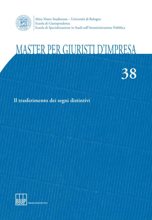 38. Il trasferimento dei segni distintivi - Bologna University Press