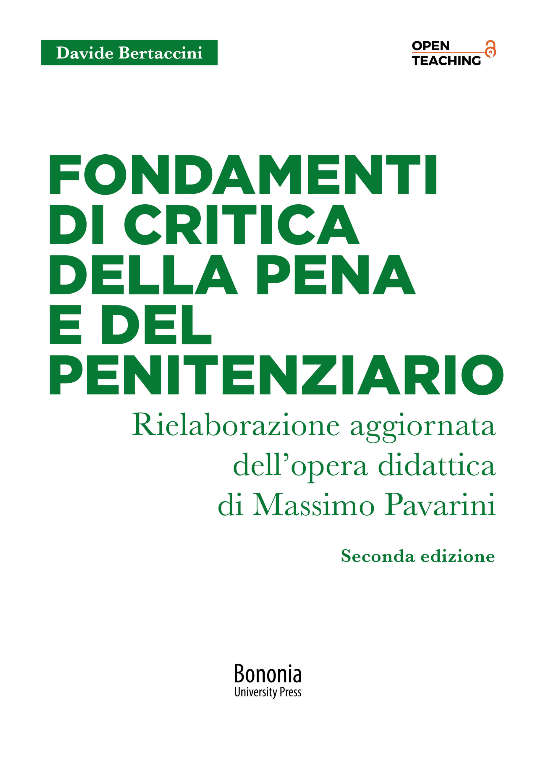 Fondamenti di critica della pena - seconda edizione - Bologna University Press
