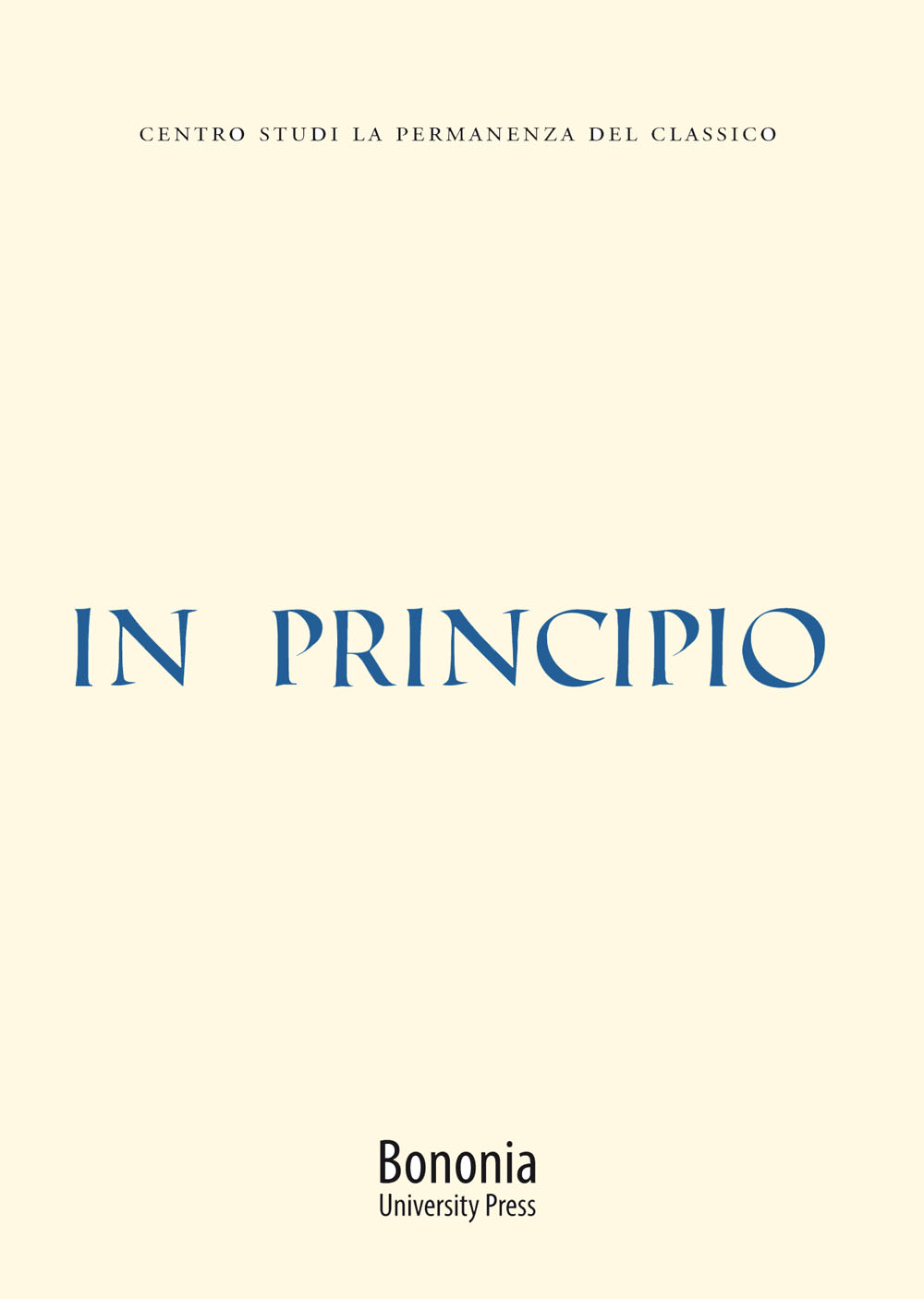 In principio - Bologna University Press