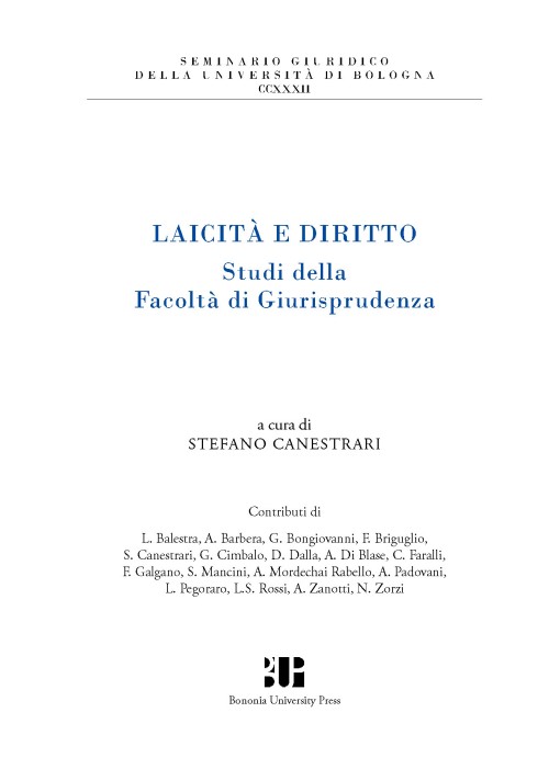 Laicità e diritto - Bologna University Press