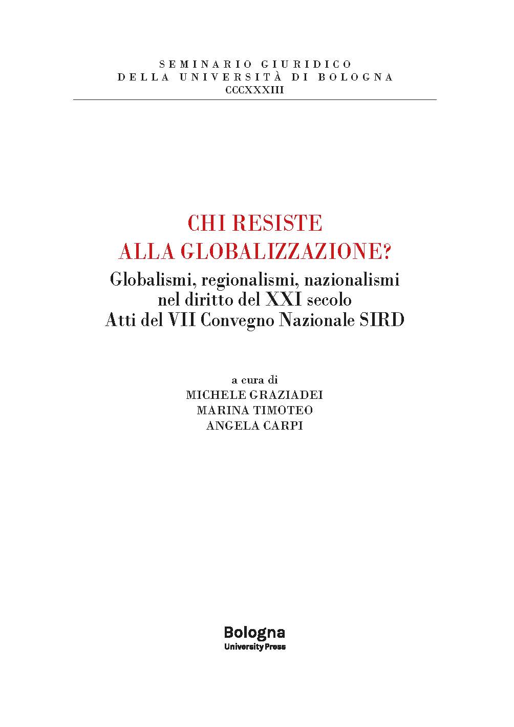 Chi resiste alla globalizzazione? - Bologna University Press
