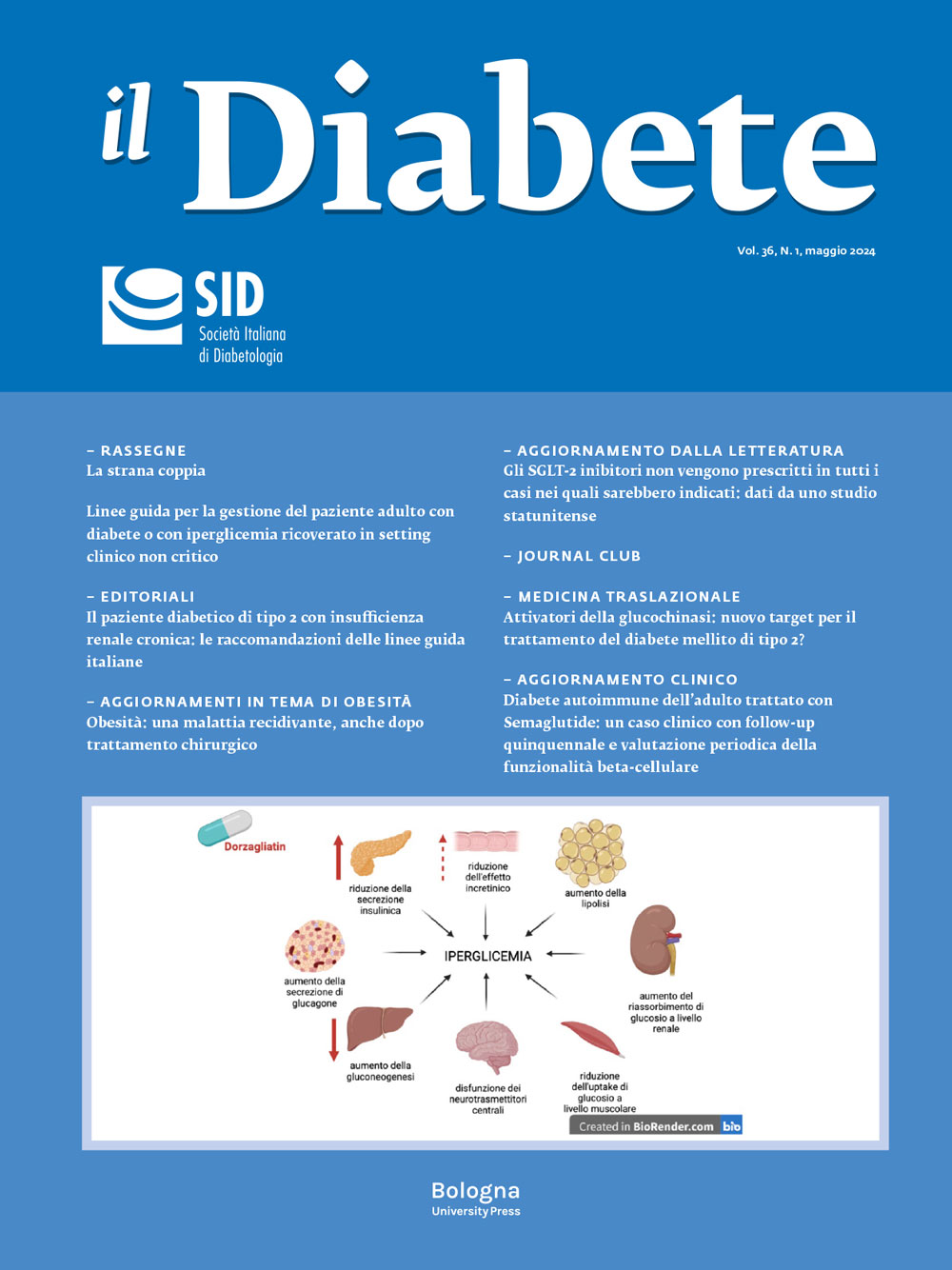 il Diabete vol. 36 n. 1 maggio 2024 - Bologna University Press
